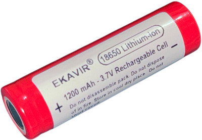 Ekavir 1200 mAh 3.7V Lithium , 18650 Cell for Trimmer, Toys, Electric vehicle  Battery