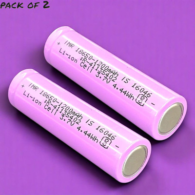 3BAAN X509 1369 mAh 18650 Lithium-Ion Rechargeable for Multi-Purpose   Battery(Pack of 2)