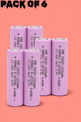 Nilesawar F414 Li-ion  – 3.7 Volt, 1200mAh for LED Torch, RC, Power Bank  Battery(Pack of 6)