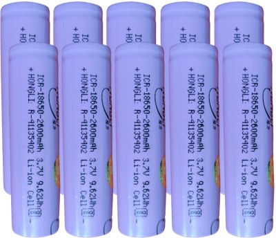 I-Birds Enterprises high quality 18650 Rechargeable 3.7V 2600 mAh Li-ion   Battery(Pack of 10)