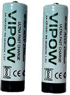 MICROUSB VIPOW ACCU 1.2v 1100Mah Ultra Fast Chaerge Rechargeable   Battery(Pack of 2)