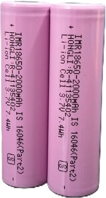 khurafatiLabs 18650 3.7v Li-ion Rechargeable 2000mAh   Battery(Pack of 2)