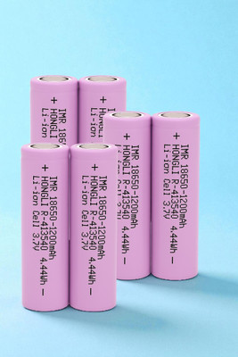 Shamsa F112 3.7V 1200mAh Rechargeable  Ideal for Flashlights,Gadgets  Battery(Pack of 6)