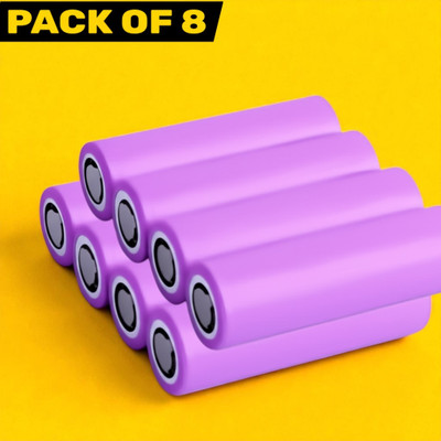 Sagaft J221 Li-ion Rechargeable  3.7V 1200mAh – Single Cell for Torch & RC Toys  Battery(Pack of 8)