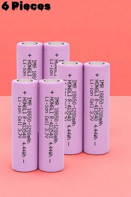 3BAAN F258 3.7V Li-ion 18650  – 1200mAh Rechargeable Cell for Emergency Lights  Battery(Pack of 6)