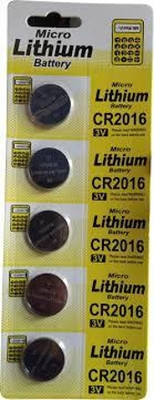 P.P.India PPI CR2016 LITHIUM COIN CELL 3V  Battery(Pack of 5)