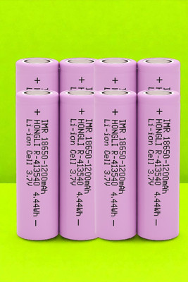 Nilesawar J360 Cell 18650 Li-ion Rechargeable  – 3.7V 1200mAh for Flashlights  Battery(Pack of 8)