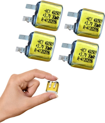 I-Birds Enterprises Mini 3.7V high quality 30 mAh Rechargeable Lipo  for earphone, buds etc.  Battery(Pack of 4)