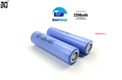 DVJ 3.7V SUPER FAST 18650 rechargeable lithium-ion battery  Battery(Pack of 2)