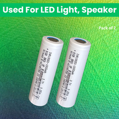 GUGGU Rechargeable  1800Mah Lithium-Ion  For Light Speaker Pack of 1U354  Battery(Pack of 2)