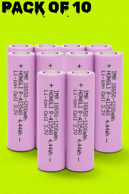 Shamsa H221 Li-ion Rechargeable  3.7V 1200mAh – Single Cell for Torch & RC Toys  Battery(Pack of 10)