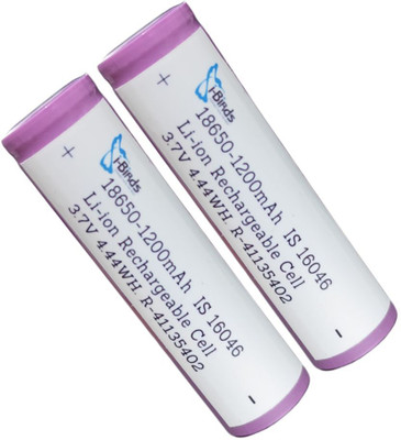 I-Birds Enterprises high quality Rechargeable 3.7V 1200 mAh Lithium ion 18650   Battery(Pack of 2)