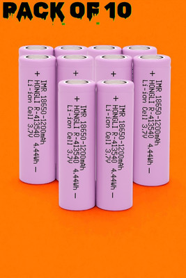Stybits H138 3.7V Li-ion 18650  – 1200mAh Rechargeable Cell for Emergency Lights  Battery(Pack of 10)