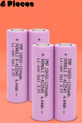 Shamsa X100 Cell 18650 Li-ion Rechargeable  – 3.7V 1200mAh for Flashlights  Battery(Pack of 4)