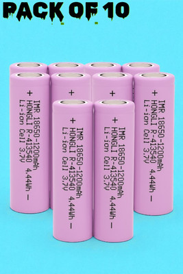 Ziddjeet H207  1200mAh 3.7V – Single Unit for Torchlight, Remote Car, DIY Kits  Battery(Pack of 10)