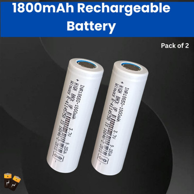 SYARA Rechargeable Bateries 1800Mah Lithium-Ion For Laptop/Student Project/TrimmerC396  Battery(Pack of 2)