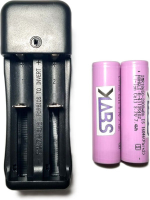 khurafatiLabs 18650 3.7v 2000mah Rechargeable battery and Charger Combo best value  Battery