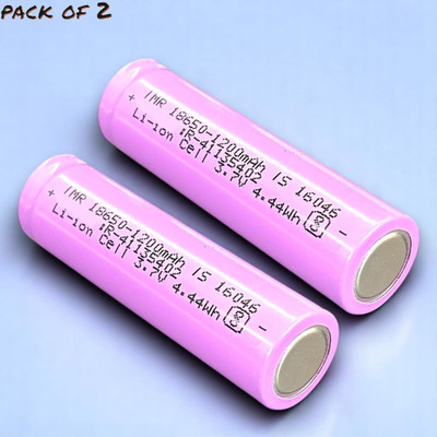 Ziddjeet X413 1337 mAh 18650 Lithium-Ion Rechargeable for Multi-Purpose   Battery(Pack of 2)