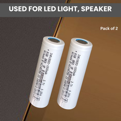 GUGGU Rechargeable  1800Mah Lithium-Ion  For Light Speaker Pack of 1I163  Battery(Pack of 2)