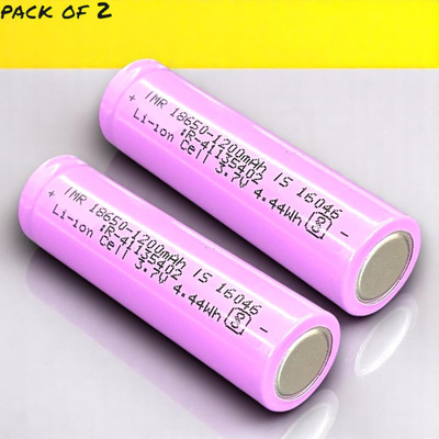 Shamsa X496 High Capacity Lithium 1200mAH Rechargeable Original High Capacity  Battery(Pack of 2)