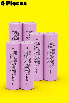 Nilesawar F183 1200mAh 3.7V Lithium-ion  – IMR Rechargeable Cell for DIY Projects  Battery(Pack of 6)