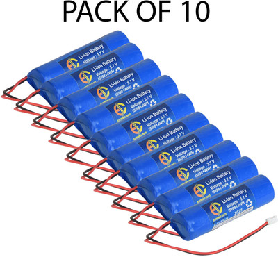 Electronics Crafts Rechargeable Lithium-Ion Cells Pack 2500 mAh (pack of 10)  Battery(Pack of 10)