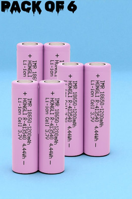 Stybits F362 3.7V 1200mAh Rechargeable  Ideal for Flashlights,Gadgets  Battery(Pack of 6)