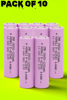 Shamsa H232 3.7V 1200mAh Rechargeable  Ideal for Flashlights,Gadgets  Battery(Pack of 10)