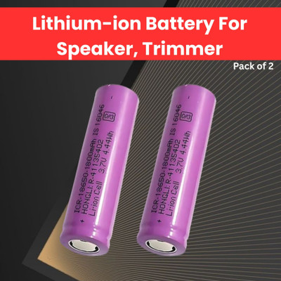 GUGGU Rechargeable  1800Mah Lithium-Ion  For Light Speaker Pack of 1I129  Battery(Pack of 2)