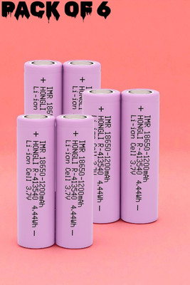 Stybits F402 3.7V 1200mAh Rechargeable  Ideal for Flashlights,Gadgets  Battery(Pack of 6)