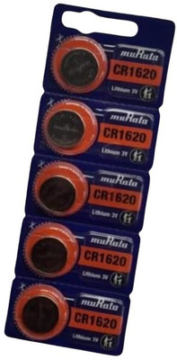 MICROUSB Murata CR1620 80Mah 3V Coin Cell Button   Battery(Pack of 5)