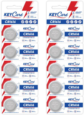 Keycare CR1616 Pack of 10 Lithium 3V   Battery(Pack of 10)