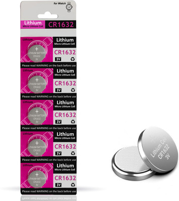 Zohlo Best Quality Lithium Coin  CR1632, 3V power  Battery(Pack of 5)
