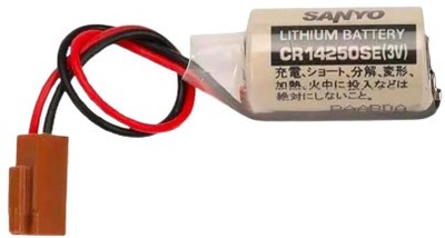 MICROUSB Sanyo CR14250SE 850mAh 3V  with Brown Connector, PLC Lithium   Battery