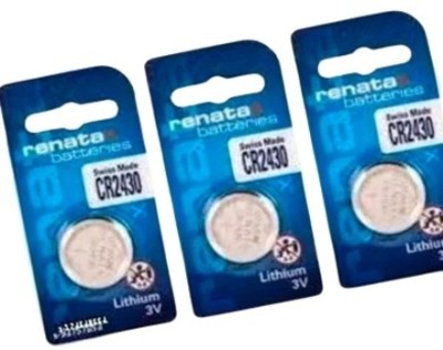 MICROUSB Renata CR2430 285mAh Lithium 3V Button Coin Cell   Battery(Pack of 3)