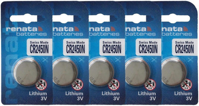 IMAGINEA Compatible with Renata Cr2450 3V Coin Button Cell  2450N,Cr2450  Battery(Pack of 5)