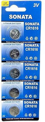 Urban Infotech CR1616 Lithium Coin  3V use in, Scales, wearables, Medical Devices.*BBD  Battery(Pack of 5)