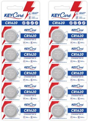 Keycare CR1620 Pack of 10 Lithium 3V   Battery(Pack of 10)