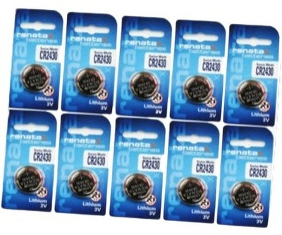 MICROUSB Renata CR2430 3V Lithium Button Coin Cell   Battery(Pack of 10)