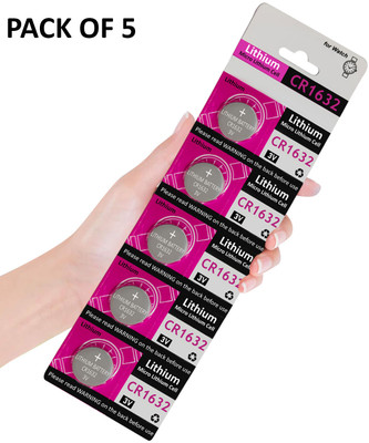 WHISTLE9 CR1632 Cell Long-Lasting Power Coin 3V Lithium Coin battery  Battery(Pack of 5)