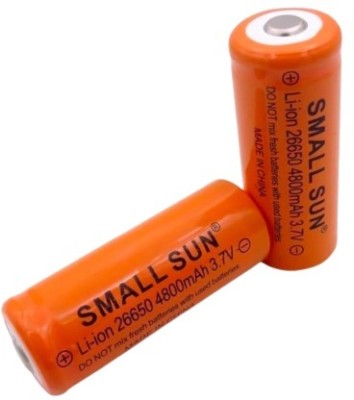 MICROUSB Small Sun 26650 4800mAh Small Sun 26650 4800mAh 3.7V Lithium   Battery(Pack of 2)