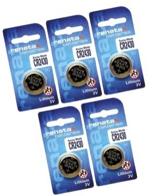 MICROUSB Renata CR2430 285mAh 3V Lithium Button Coin Cell   Battery(Pack of 5)