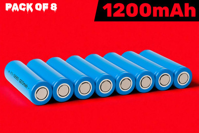 Shamsa A306 18680 3.7V Lithium Rechargeable  – Compact & Long Lasting  Battery(Pack of 8)