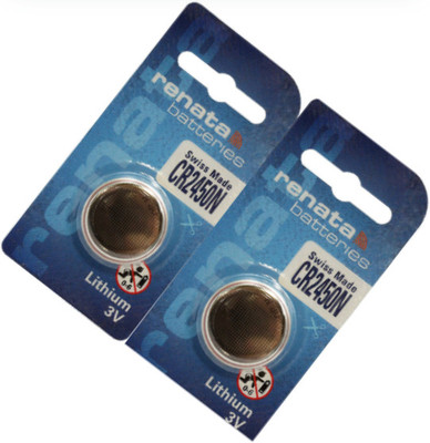 MICROUSB Renata CR2450 Button Lithium Cell   Battery(Pack of 2)