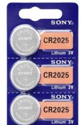 MICROUSB Sony CR2025 3v Lithium Coin Cell Genuine Batteries  Battery(Pack of 3)