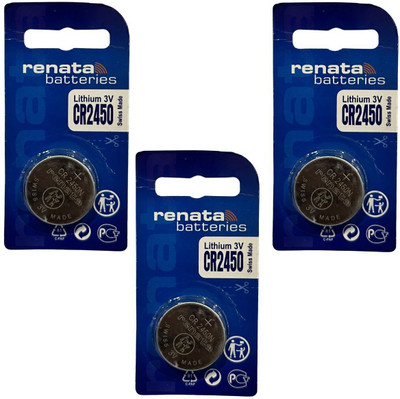 IMAGINEA 3 Pieces of Renata CR2450N Lithium Button Coin Cell  Swiss Made CR 2450 N  Battery(Pack of 3)