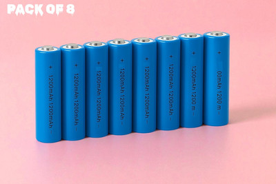 Ziddjeet A275 High Capacity 1200mAh 18650 Li-ion  – Reliable Power Supply  Battery(Pack of 8)