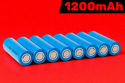 Shamsa A61 Li-ion Rechargeable  3.7V 1200mAh – Long Life Power Cell  Battery(Pack of 8)