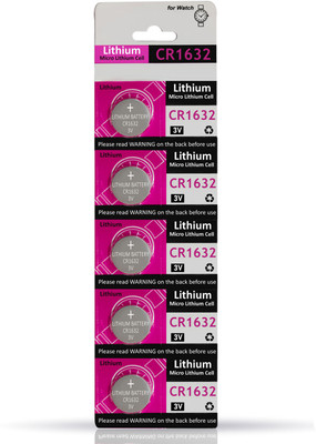 Zohlo Lithium Coin  CR1632, 3V power long lasting  Battery(Pack of 5)