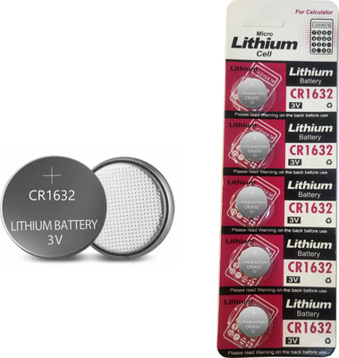 Wanzhow CR1632 3V Lithium Button Coin Cell  Battery(Pack of 5)